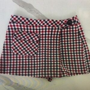 Plaid Kids Skort